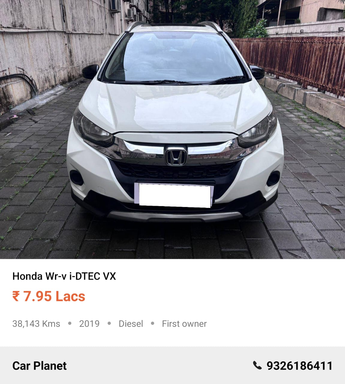 2019 Honda Wr-v i-DTEC VX